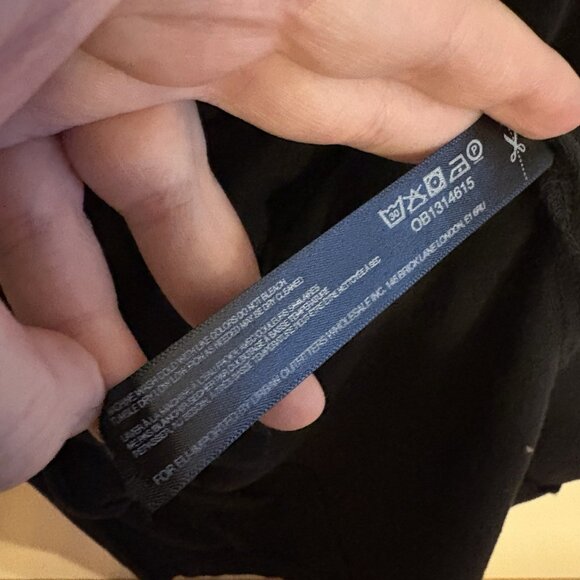 FP Beach Women M Black Cotton Pockets Side Slit Oversized Raquel Midi Dress - Picture 10 of 12